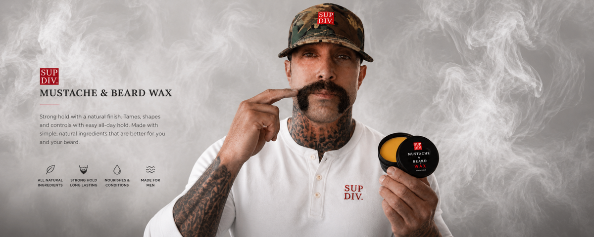 2 and 1 mustache and beard wax.