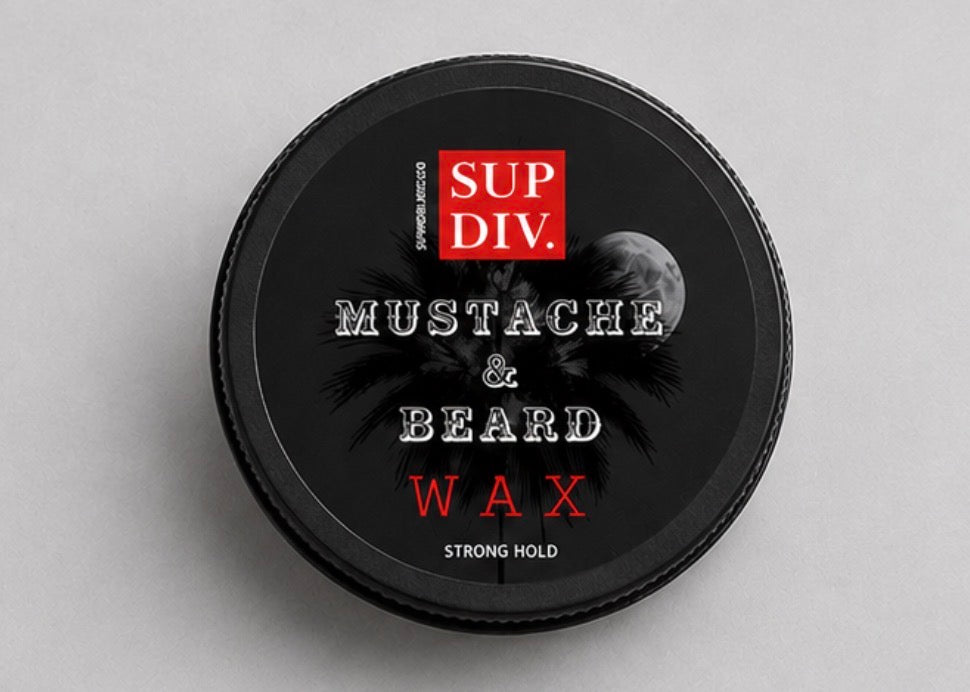 Firefighter owned mustache wax